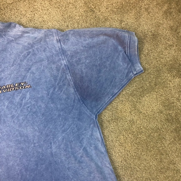 Harley Davidson Distress Blue Polo - Picture 3 of 6